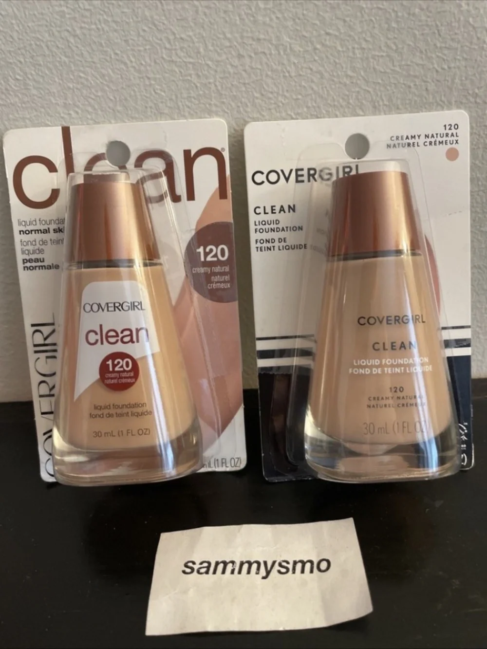 Covergirl Clean Liquid Foundation 120 Creamy Natural x2